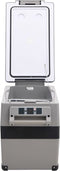 vidaXL - Koelbox - met - handvat - 45 - L - PP - & - PE - zwart - en - wit