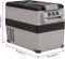 vidaXL - Koelbox - met - handvat - 55 - L - PP - & - PE - zwart - en - grijs