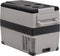 vidaXL - Koelbox - met - handvat - 55 - L - PP - & - PE - zwart - en - grijs