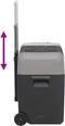 vidaXL - Koelbox - met - wielen - en - handvat - 40 - L - polypropeen - zwart - en - grijs