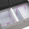 vidaXL - Koelbox - met - wielen - en - handvat - 50 - L - polypropeen - zwart - en - grijs