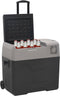 vidaXL - Koelbox - met - wielen - en - handvat - 50 - L - polypropeen - zwart - en - grijs