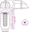 vidaXL - Koepeltent - 1-persoons - waterdicht - groen
