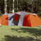 vidaXL - Koepeltent - 12-persoons - waterdicht - grijs - en - oranje