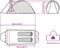 vidaXL - Koepeltent - 2-persoons - waterdicht - blauw