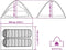 vidaXL - Koepeltent - 2-persoons - waterdicht - blauw