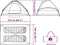 vidaXL - Koepeltent - 2-persoons - waterdicht - blauw