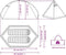 vidaXL - Koepeltent - 2-persoons - waterdicht - blauw