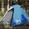 vidaXL - Koepeltent - 2-persoons - waterdicht - blauw