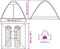 vidaXL - Koepeltent - 2-persoons - waterdicht - bruin