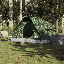 vidaXL - Koepeltent - 2-persoons - waterdicht - camouflage