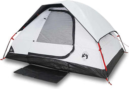 vidaXL - Koepeltent - 2-persoons - waterdicht - verduisterend - stof - wit