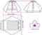 vidaXL - Koepeltent - 2-persoons - waterdicht - verduisterend - stof - wit