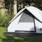 vidaXL - Koepeltent - 2-persoons - waterdicht - verduisterend - stof - wit
