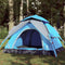 vidaXL - Koepeltent - 3-persoons - snelontgrendeling - blauw