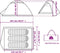 vidaXL - Koepeltent - 3-persoons - waterdicht - blauw