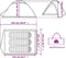 vidaXL - Koepeltent - 3-persoons - waterdicht - verduisterend - stof - wit