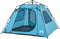 vidaXL - Koepeltent - 4-persoons - snelontgrendeling - blauw