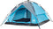 vidaXL - Koepeltent - 4-persoons - snelontgrendeling - blauw