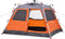 vidaXL - Koepeltent - 4-persoons - snelontgrendeling - grijs - en - oranje