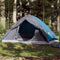vidaXL - Koepeltent - 4-persoons - waterdicht - blauw