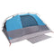 vidaXL - Koepeltent - 4-persoons - waterdicht - blauw