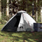 vidaXL - Koepeltent - 4-persoons - waterdicht - verduisterend - stof - wit