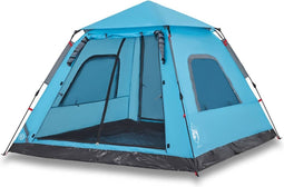 vidaXL - Koepeltent - 5-persoons - snelontgrendeling - blauw