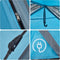 vidaXL - Koepeltent - 5-persoons - snelontgrendeling - blauw