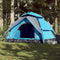 vidaXL - Koepeltent - 5-persoons - snelontgrendeling - blauw