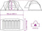 vidaXL - Koepeltent - 6-persoons - waterdicht - blauw