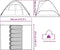 vidaXL - Koepeltent - 6-persoons - waterdicht - blauw