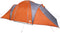 vidaXL - Koepeltent - 6-persoons - waterdicht - grijs - en - oranje