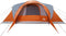vidaXL - Koepeltent - 6-persoons - waterdicht - grijs - en - oranje