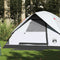 vidaXL - Koepeltent - 6-persoons - waterdicht - verduisterend - stof - wit
