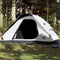 vidaXL - Koepeltent - 6-persoons - waterdicht - verduisterend - stof - wit