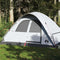 vidaXL - Koepeltent - 6-persoons - waterdicht - verduisterend - stof - wit