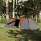 vidaXL - Koepeltent - 8-persoons - waterdicht - grijs - en - oranje