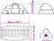 vidaXL - Koepeltent - 9-persoons - waterdicht - blauw