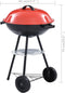 vidaXL Kogelbarbecue houtskool met wieltjes XXL 44 cm