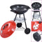 vidaXL Kogelbarbecue houtskool met wieltjes XXL 44 cm