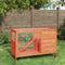 vidaXL - Konijnenhok - 103x44x69,5 - cm - massief - grenenhout - bruin