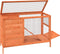 vidaXL - Konijnenhok - 103x44x69,5 - cm - massief - grenenhout - bruin