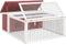 vidaXL - Konijnenhok - 117,5x97x47,5 - cm - massief - grenenhout - mokkakleurig
