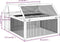 vidaXL - Konijnenhok - 117,5x97x47,5 - cm - massief - grenenhout - bruin