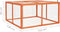 vidaXL - Konijnenhok - 124x120x60 - cm - massief - vurenhout