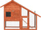 vidaXL - Konijnenhok - 140x63x120 - cm - massief - vurenhout - grijs - en - wit
