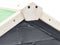 vidaXL - Konijnenhok - 140x63x120 - cm - massief - vurenhout - grijs - en - wit