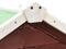 vidaXL - Konijnenhok - 140x63x120 - cm - massief - vurenhout - mokka - en - wit