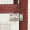 vidaXL - Konijnenhok - 140x63x120 - cm - massief - vurenhout - mokka - en - wit